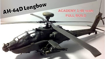 Academy AH-64 Longbow Apache full build 1:48
