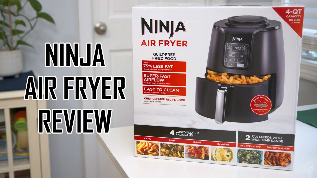 Detailed Review Ninja 4 Quart Air Fryer AF100 UNBOXING HOW TO USE