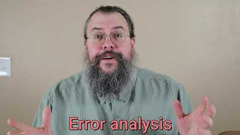 Calculus 2 -- Error analysis (numerical integration) -- Overview