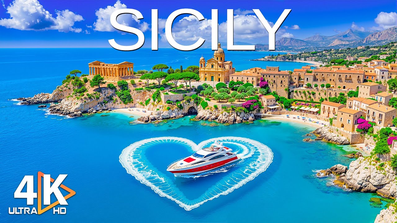 [4K] Sicily 2026 🇮🇹 Historic Villages & Turquoise Coastlines – Deep House Chill Escape