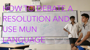 How To Debate A Resolution and Use MUN Language // Model United Nations Skills