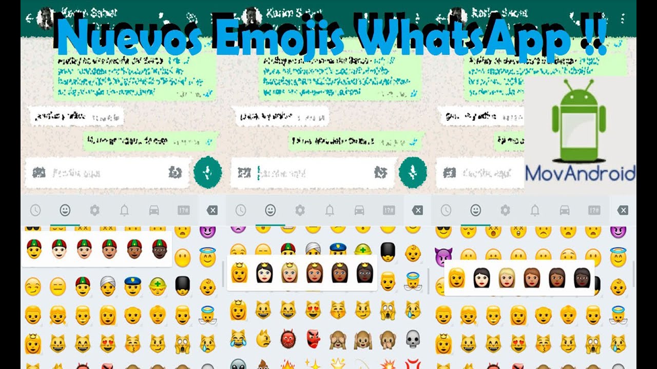 Nuevos emojis WhatsApp (2016) YouTube