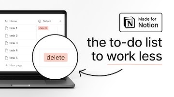 My Notion Task Management System (for working LESS)