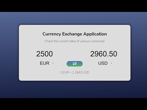 Currency Exchange App In JavaScript With Source Code | Source Code & Projects