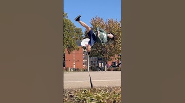 the EASIEST flip to learn WITHOUT mats #tricking #flip #tutorial #parkour #martialarts #taekwondo