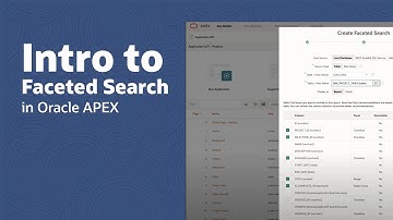 Intro to Faceted Search in Oracle APEX