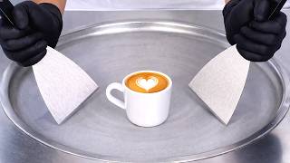 Coffee Ice Cream Rolls | ASMR ☕️🍦