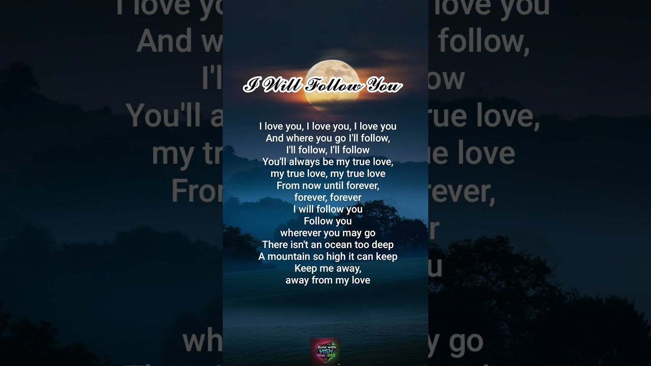 I Will Follow You Lyrics - Ricky Nelson @syncwithvish 