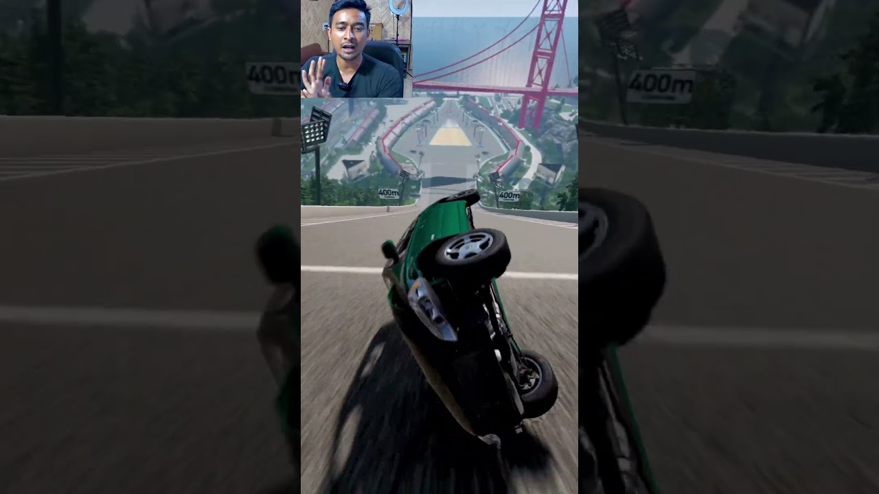 Green Sedan Car Game | Realistic 3D Car Wala Game | BeamNG.drive Racing Test