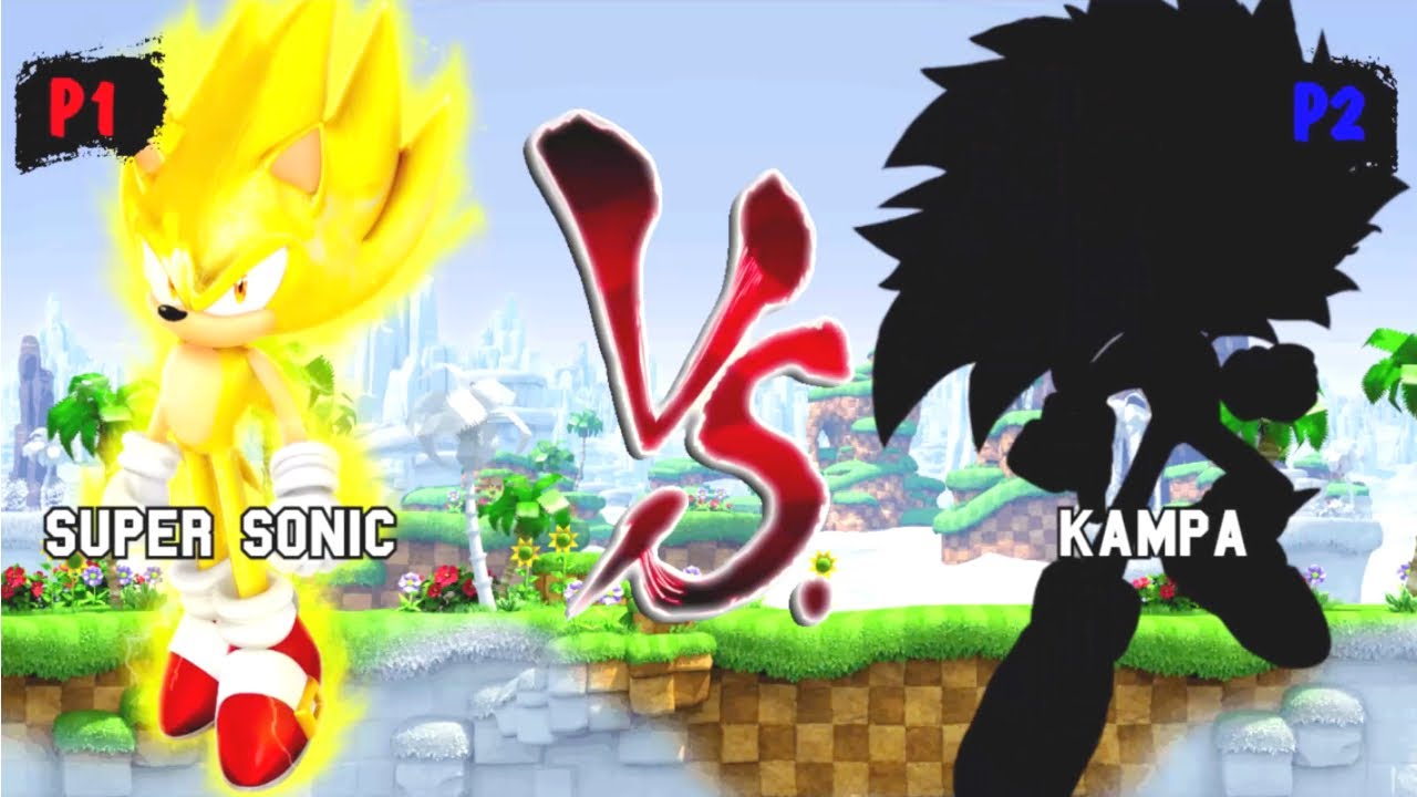 Super Sonic VS Kamba I Sonic Battle JUS MUGEN v4