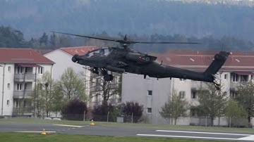 AH-64 Apache Helicopter Traffic Pattern Training Flight