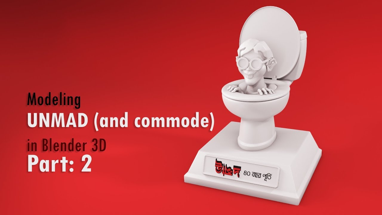 Blender Timelapse: Modeling Unmad (and commode) - Part 2 - YouTube