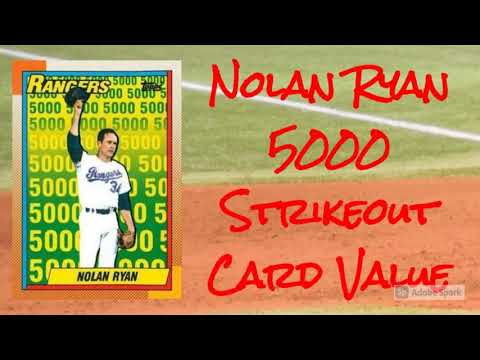 1990 Topps Nolan Ryan 5000 Strikeout Card Value