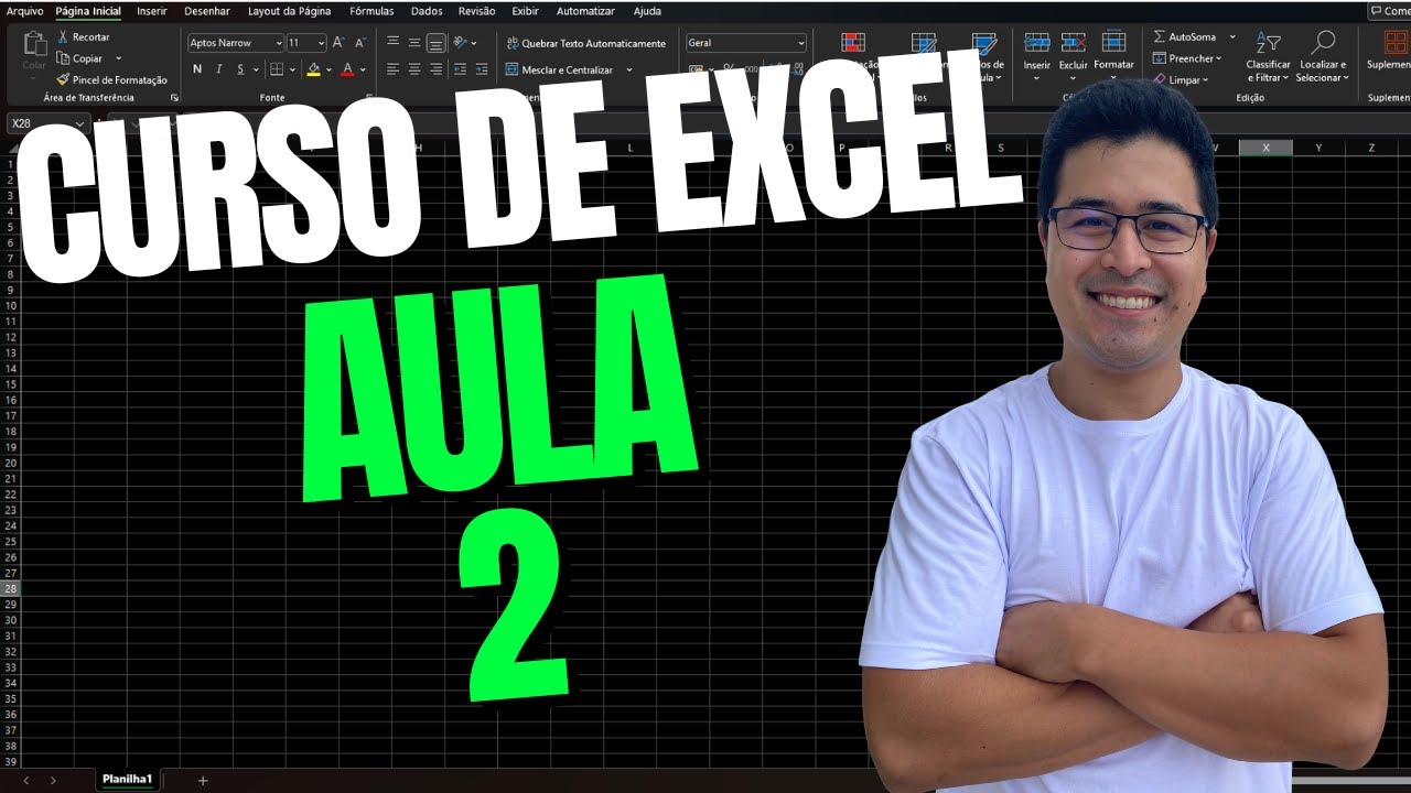 Curso de Excel - Aula 2 - Aprenda as fórmulas básicas do Excel. - YouTube