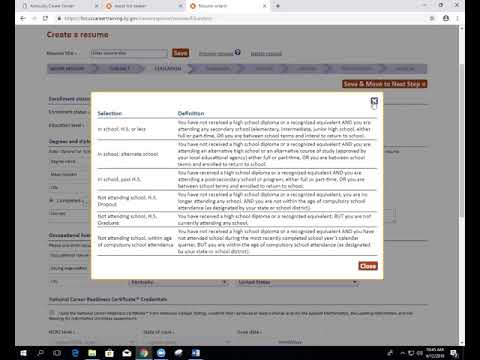 Module 6 - Resume Builder   Contact and Education