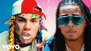 6IX9INE - YAYA (Remix) ft. Ozuna (Music Video)