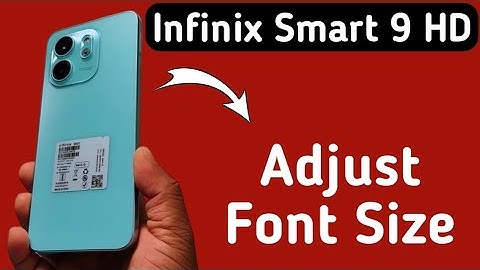 Infinix Smart 9 HD font size kaise adjust kare, how to increase or decrease text size in Infinix, fo