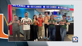 Local 10 shows off their Miami Hurricanes pride after Fiesta Bowl win