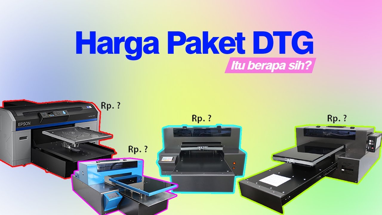 Daftar Harga dan Paket  Mesin Printer  DTG  YouTube