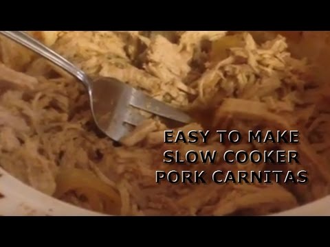 Easy To Make Delicious Slow Cooker Pork Carnitas