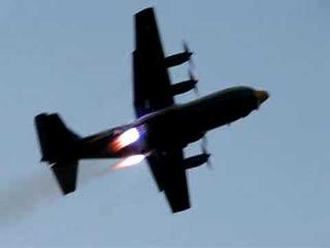 Blue Angels Fat Albert C-130 JATO rocket take off Oceana 2007