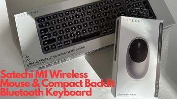 Satechi M1 Mouse & Satechi Compact Backlit Bluetooth Keyboard
