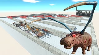 💀🦛 ESCAPE FROM ALIEN HIPPO BLOODBATH! 😱🔥 Last Survivor Challenge | ARBS screenshot 1