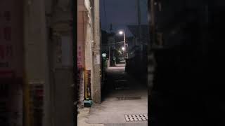 [vlog]옥천군 가로등 불빛아래의 골목길