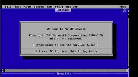QBASIC (MS-DOS) 1997