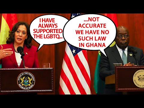 Ghana President Publicly Corrects Western Press & US Vice President on LGBTQ Question