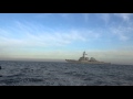 Spotkanie na morzu z amerykańskim niszczycielem USS DONALD COOK .