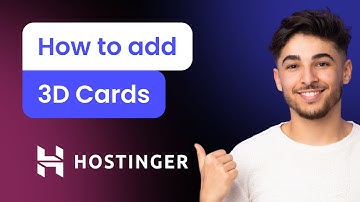 How to add 3D Cards to Hostinger