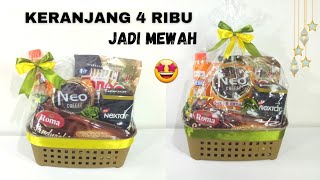 CARA MEMBUAT PARCEL LEBARAN SENDIRI MUDAH SIMPLE DAN MURAH PAKAI KERANJANG 4 RIBUAN AJA