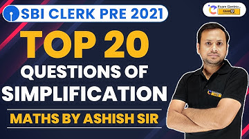 🔴LIVE - Top 20 Questions of Simplification | Maths by Ashish Sir @mathsbysumitverma