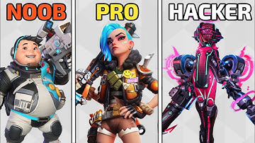 Noob vs Pro vs Hacker - T3 Arena