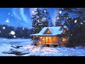 Musique de relaxation, zen, relaxante + joli chalet de montagne, d'hiver, sous la neige (F. Amathy)