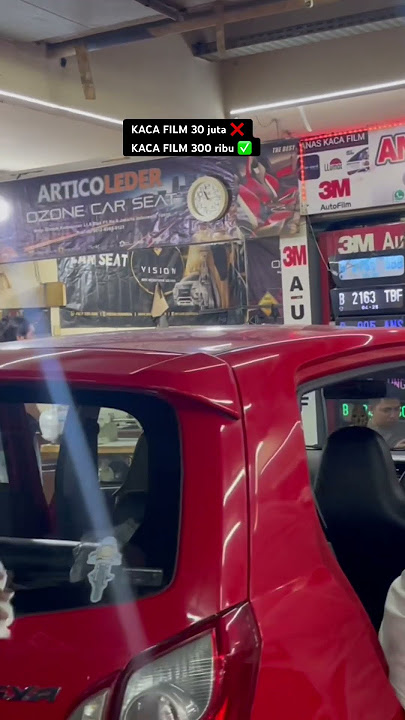 Kaca film mobil harga 300 ribuan aja full awet 5 tahu. Gelap dari luar terang dari dalem