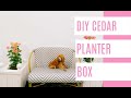 DIY cedar planter box