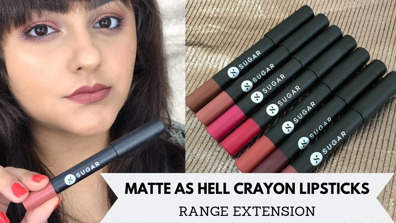 New Matte As Hell Lip Crayons By Sugar Cosmetics Ramandeep Bhuttar Youtube new matte as hell lip crayons by sugar cosmetics ramandeep bhuttar