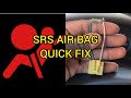 HOW TO USE A RESISTOR TO GET OUT YOUR SRS AIR BAG LIGHT