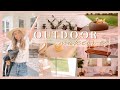 OUTDOOR PATIO MAKEOVER | DIYs, new furniture, & gardening! 🌼