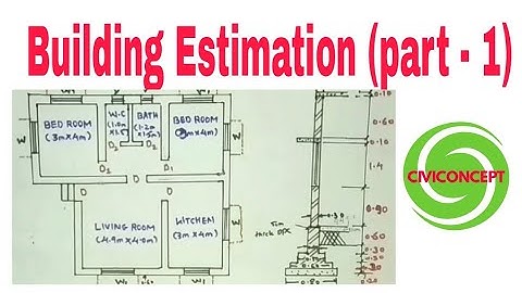 Estimation of Building (Part 2) | Building Estimation | House Estimation | Estimate