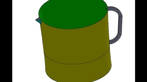 Modeling Water Jug SolidWorks Tutorial 1/2