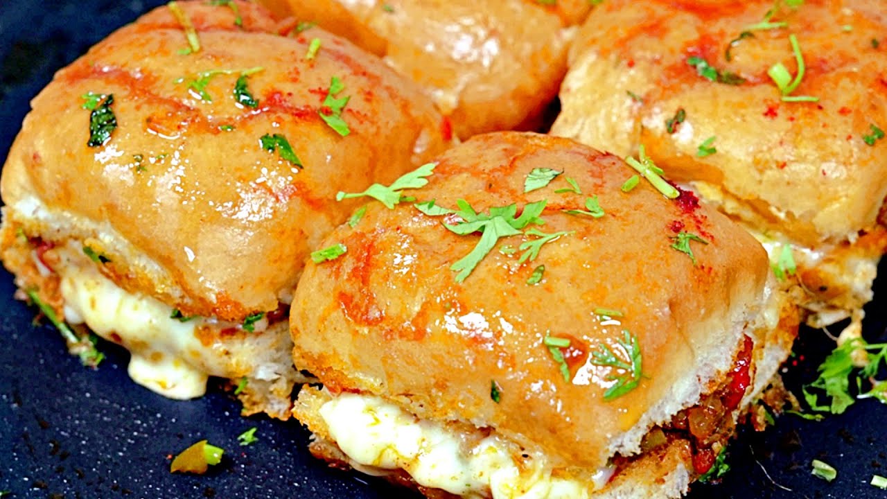 Masala pav with cheese
