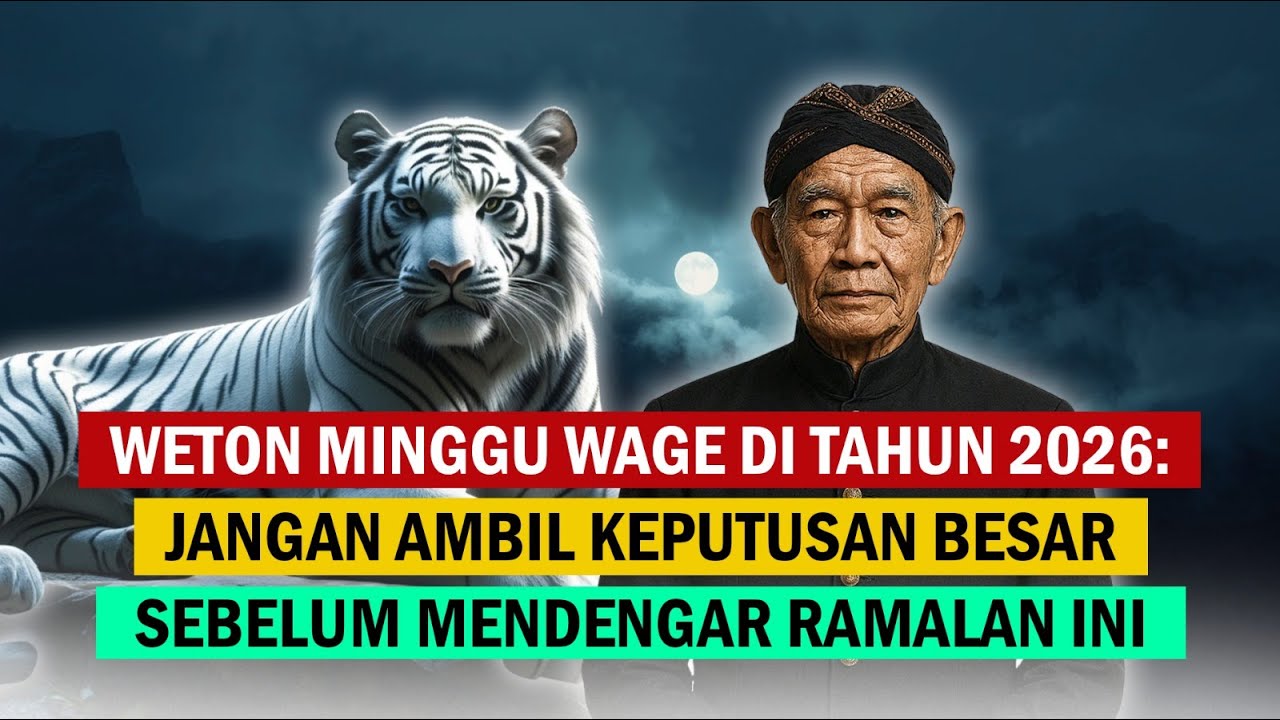 TAHUN 2026 BISA MENGUBAH NASIB WETON MINGGU WAGE SECARA DIAM-DIAM | SEPUTAR WETON
