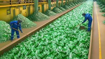 How Millions of Glass Bottles Are Recycled In Factory Evry Day