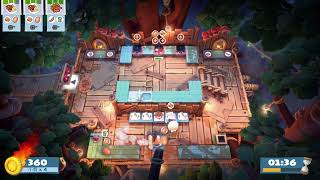 Overcooked! 2 | Campfire Cook Off | Level 2-1 | 1 player (solo) | 4 stars