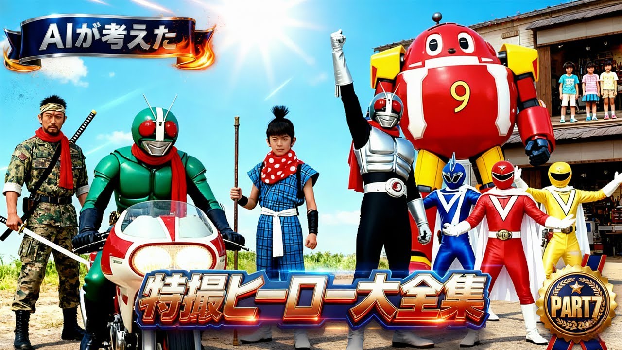 AI Tokusatu Japanese Hero Collection PART 7 1979-82 #Tokusatu