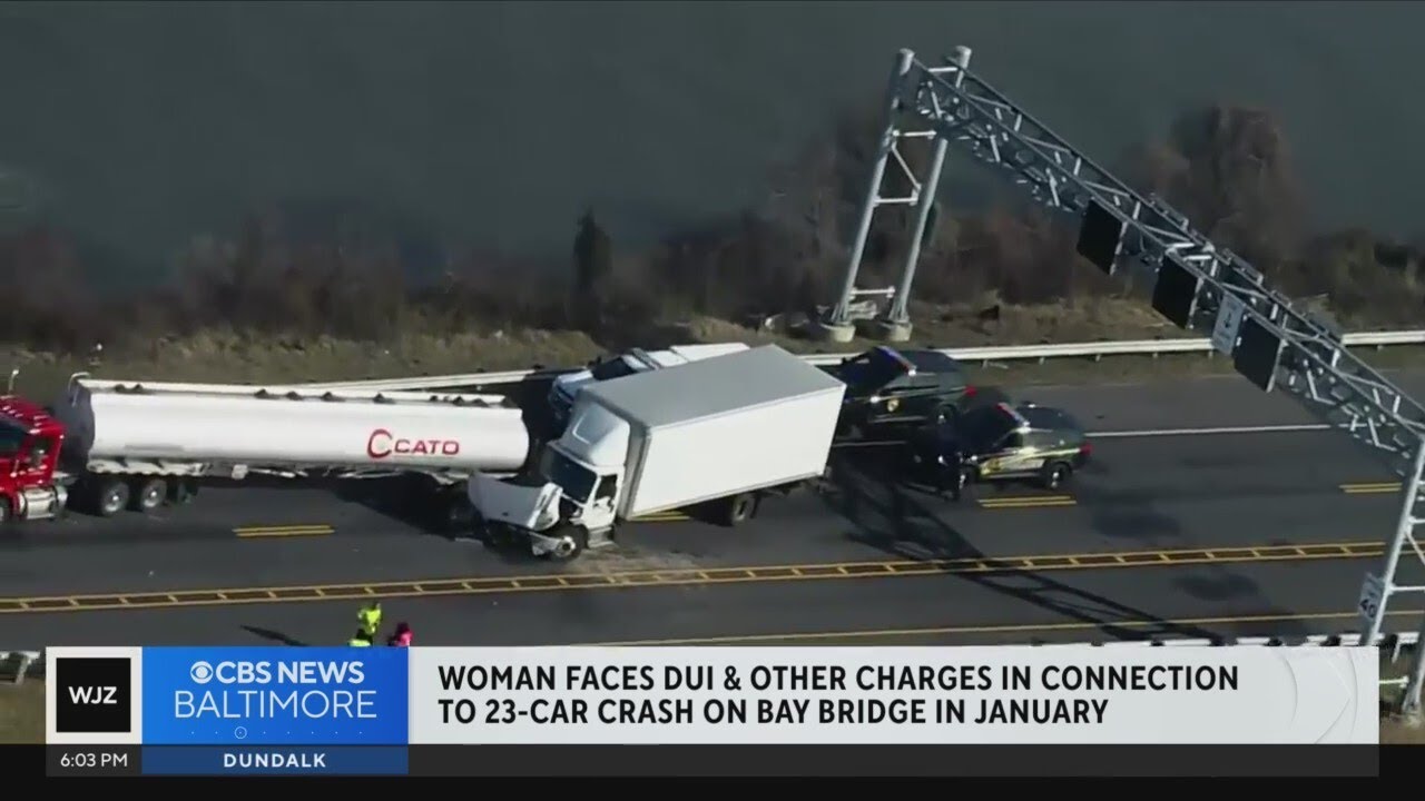 Woman faces DUI charges in 23-car crash on Bay Bridge - YouTube