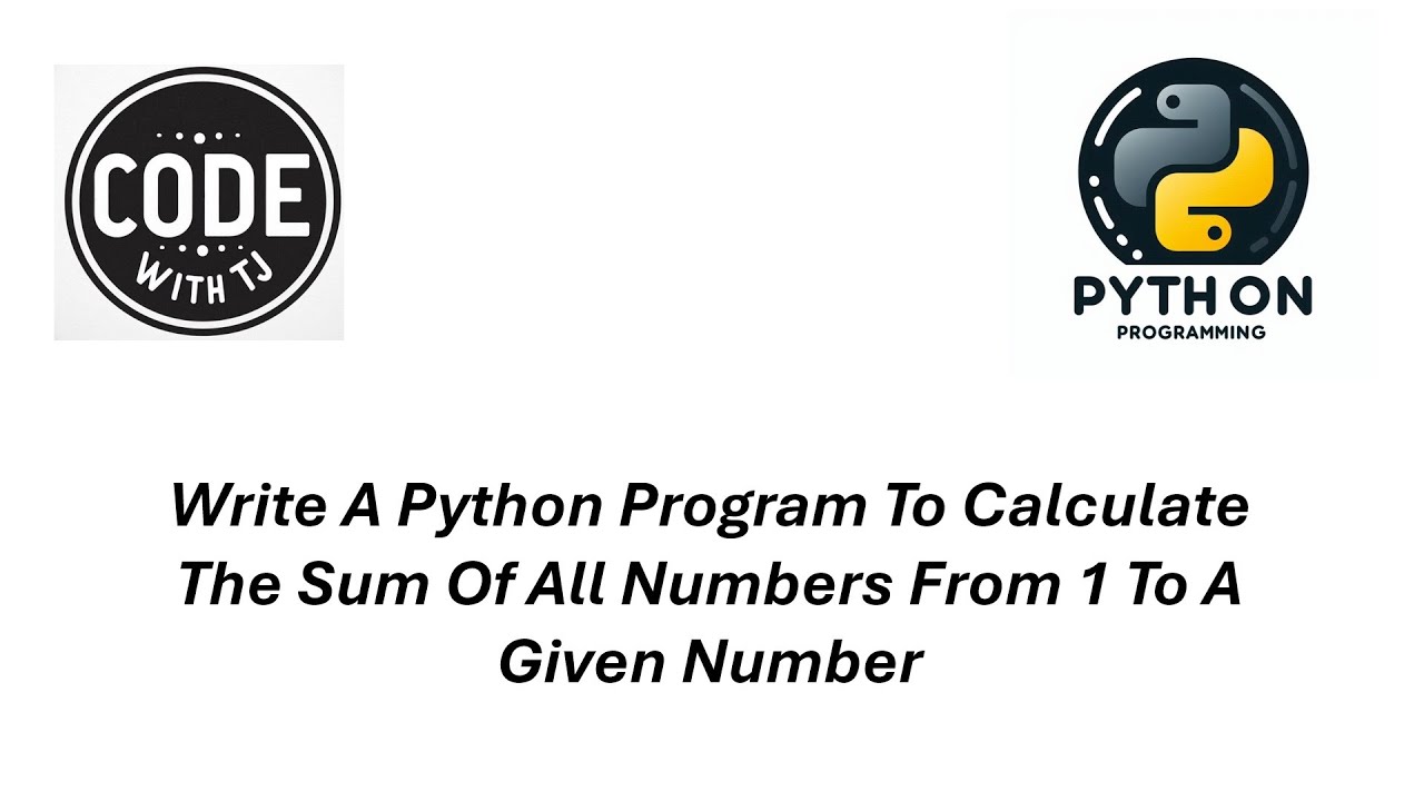write a python program to calculate the sum of all numbers from 1 to a ...